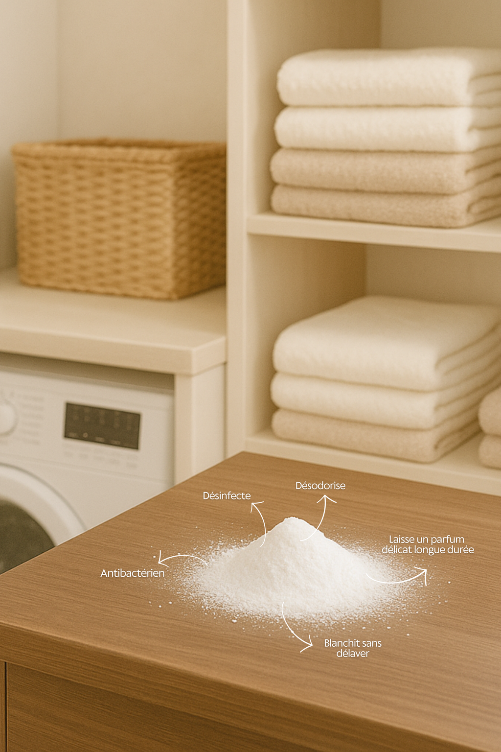 Mandarine Basilic poudre de linge purifiante et parfumante